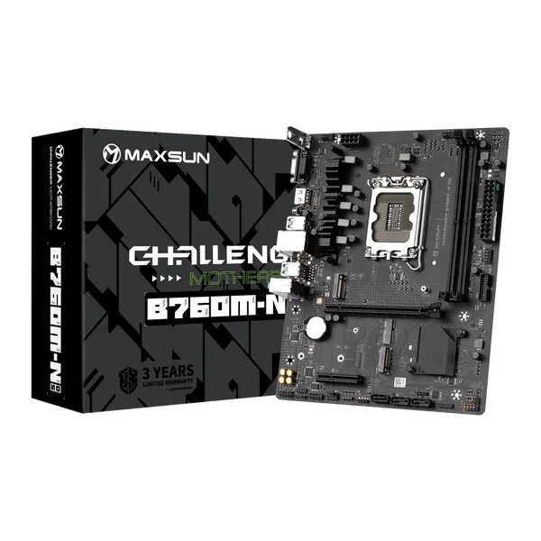 MAXUN CHALLENGER B760M-N DDR5 HDMI PCIE 4.0 1700p MATX