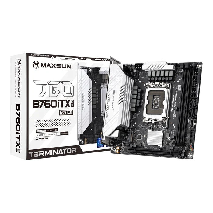MAXUN TERMINATOR B760ITX D4 WIFI DDR4 HDMI-DP PCIE 4.0 1700p mITX