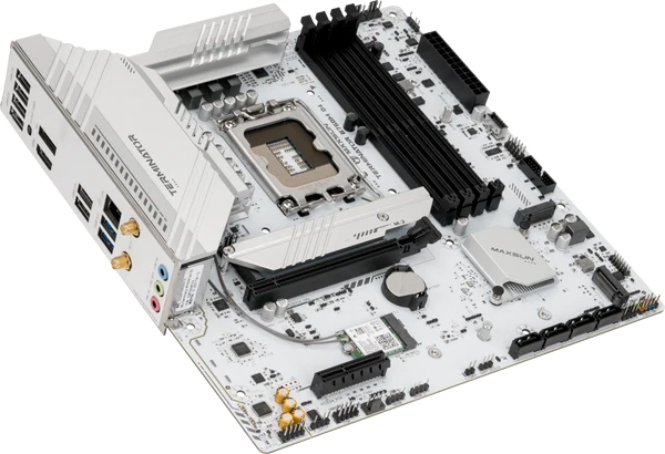 MAXUN TERMINATOR B760M-D4-ICE DDR4 HDMI-DP PCIE 5.0 1700p mATX BEYAZ