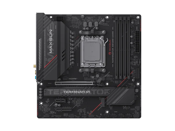 MAXUN TERMINATOR B850M DARK WIFI6 DDR5 HDMI-DP TYPEC PCIE 5.0 AM5 mATX