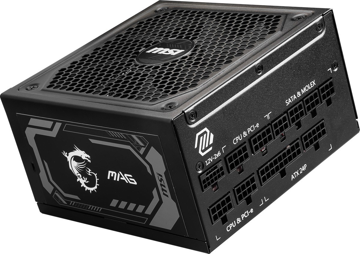 MSI 1000w 80+ Gold MAG A1000GL PCIE5 II Tam Modüler Power Supply