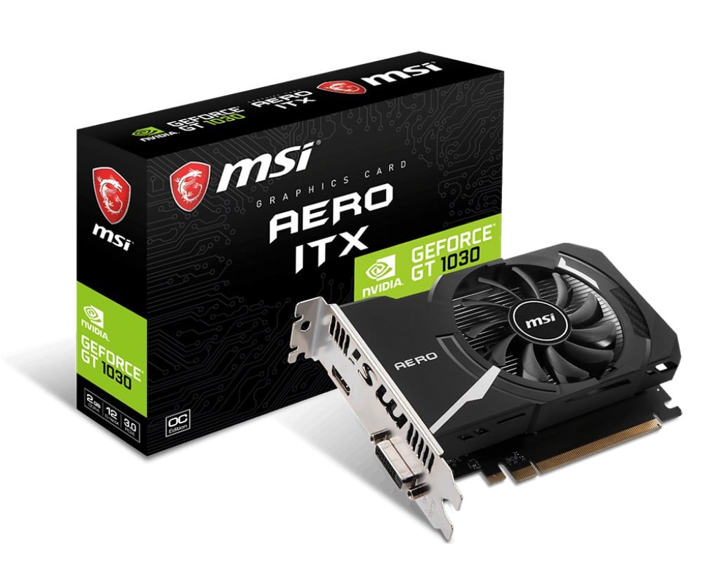 MSI 2GB GT1030 AERO ITX 2GD4 OC DDR4 HDMI-DVI PCIE 3.0