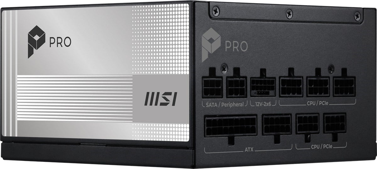 MSI 850w 80+ Platinum PRO A850PL PCIE5 Tam Modüler Power Supply