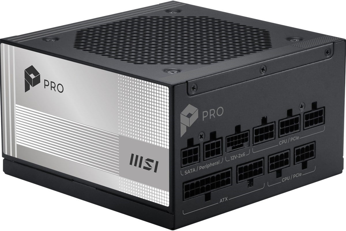 MSI 850w 80+ Platinum PRO A850PL PCIE5 Tam Modüler Power Supply