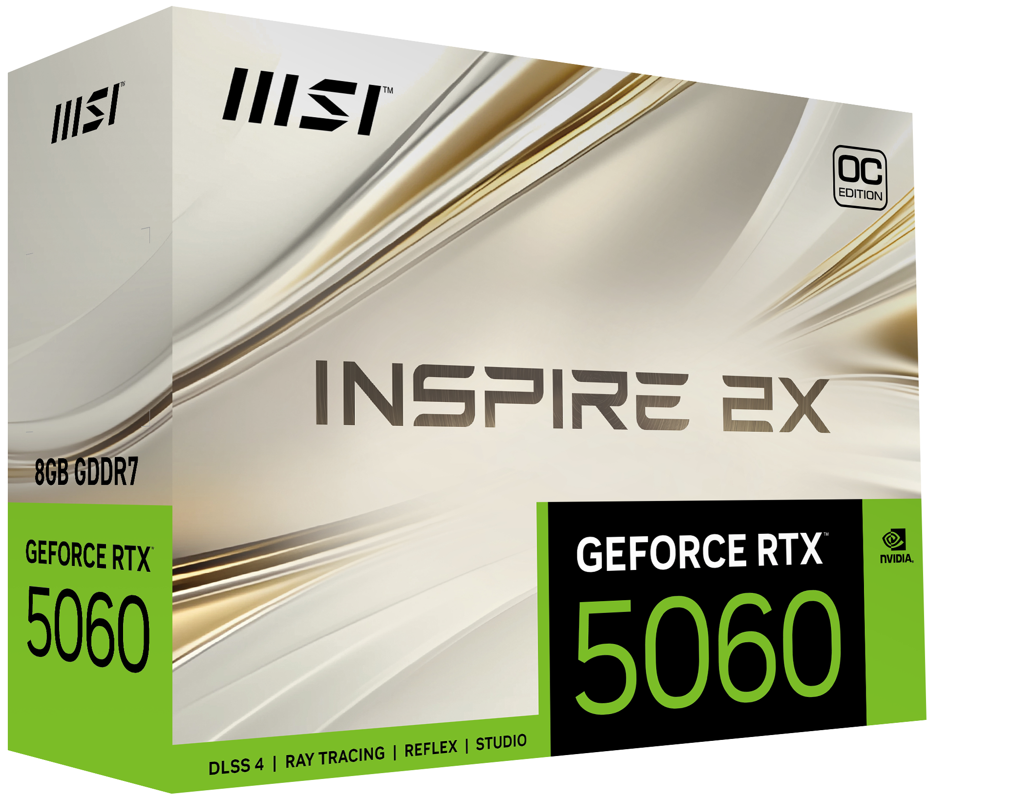 MSI 8GB RTX5060 8G INSPIRE 2X OC GDDR7 128bit HDMI-DP PCIE 5.0