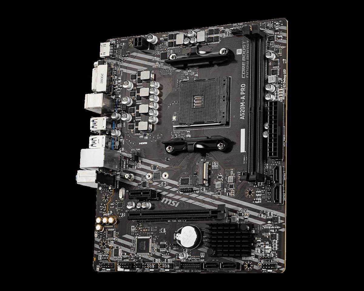 MSI A520M-A PRO DDR4 4600/1866Mhz M.2 M.ATX AM4