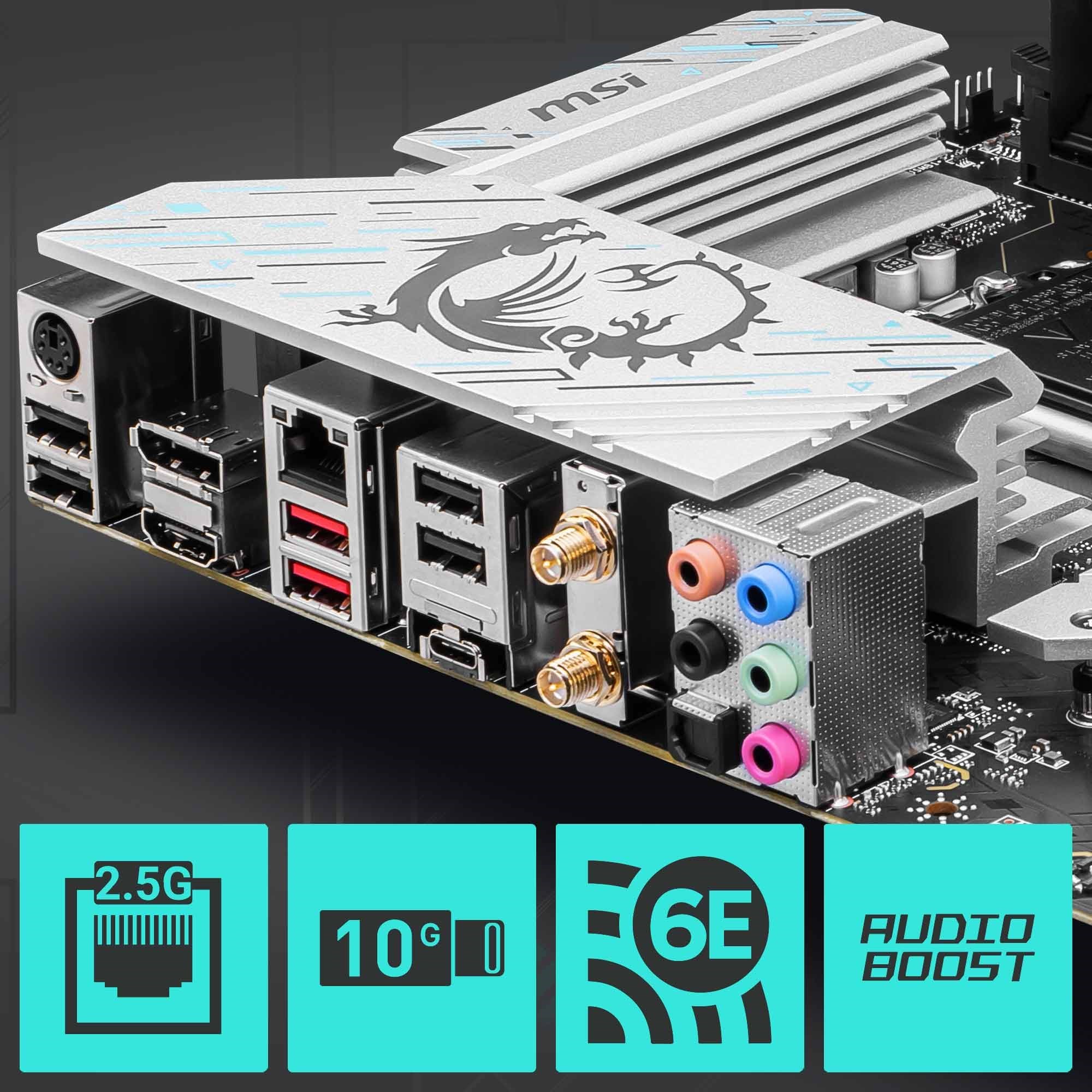 MSI B760 GAMING PLUS DDR4 WIFI-6E HDMI DP PCIE 4.0 1700p ATX