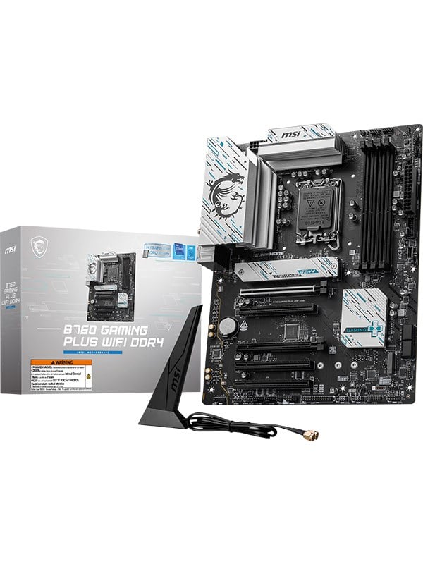 MSI B760 GAMING PLUS DDR4 WIFI-6E HDMI DP PCIE 4.0 1700p ATX