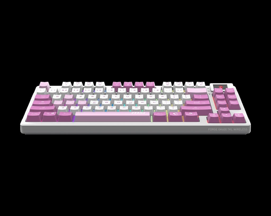 MSI FORGE GK600 TKL W VIOLET TR GAMING KLAVYE