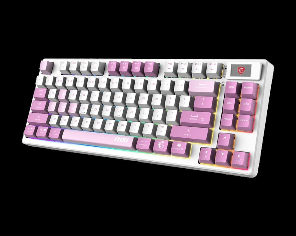 MSI FORGE GK600 TKL W VIOLET TR GAMING KLAVYE