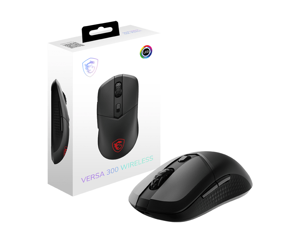 MSI GG Versa 300 Wireless Yüksek Hassasiyetli Kablosuz Siyah Oyuncu Mouse