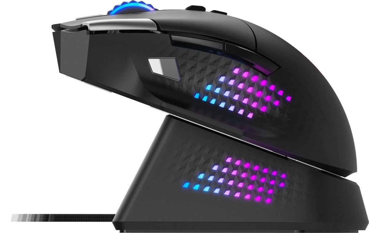 MSI GG Versa Pro Wireless 26000 DPI Kablosuz Oyuncu Faresi + Mouse Dock Pro Şarj Standı Seti
