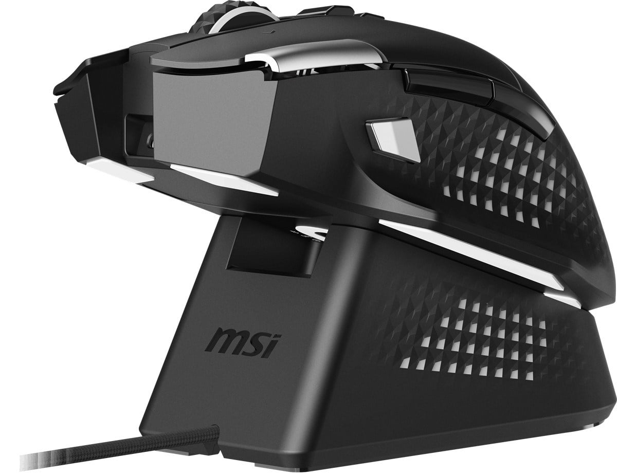 MSI GG Versa Pro Wireless 26000 DPI Kablosuz Oyuncu Faresi + Mouse Dock Pro Şarj Standı Seti