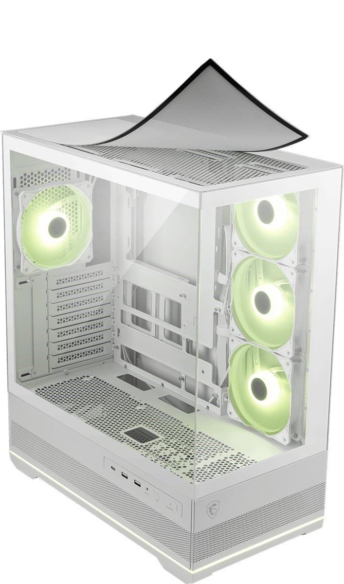 MSI MAG PANO 110R PZ WHITE Gaming Mid-Tower PC Kasası Beyaz