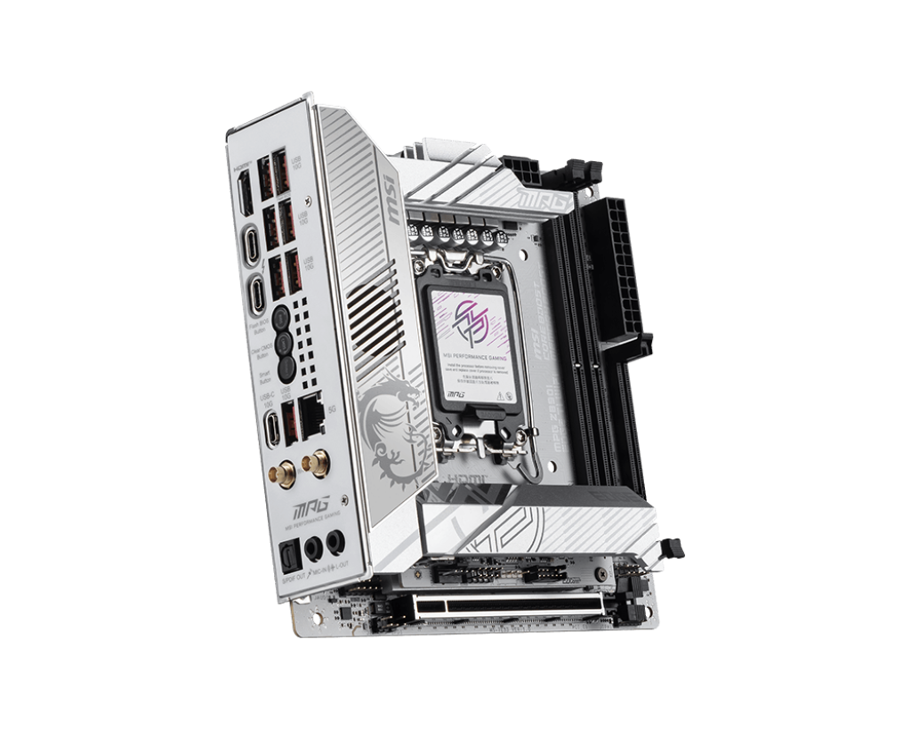 MSI MPG Z890I EDGE TI WIFI7 DDR5 HDMI-TYPEC PCIE 5.0 1851p mITX Beyaz