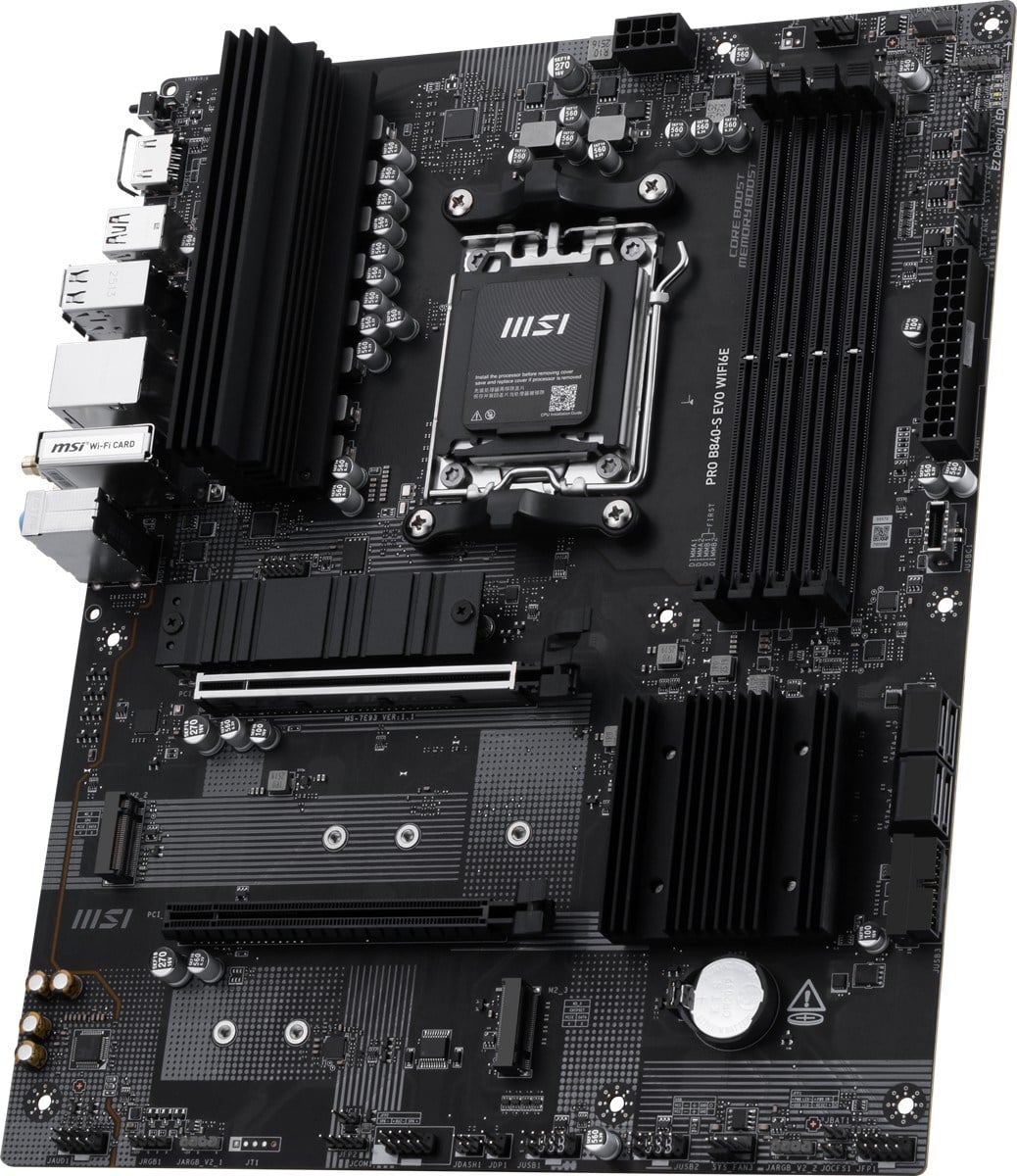 MSI PRO B840-S EVO WIFI6E DDR5 HDMI-TYPEC PCIE 4.0 AM5 ATX