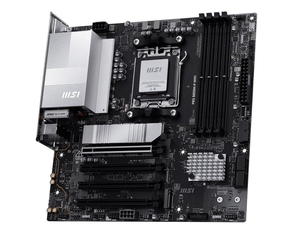 MSI PRO B850M-P WIFI DDR5 HDMI-DP PCIE 5.0 AM5 MATX