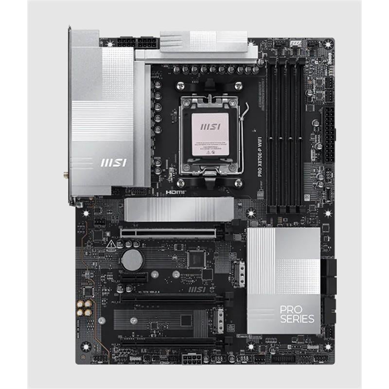 MSI PRO X870E-P WIFI DDR5 8200MT/S 1XHDMI 3XM.2 USB AM5 ATX(AMD AM5 9000/8000/7000 SERİLERİ İLE UYUMLU)