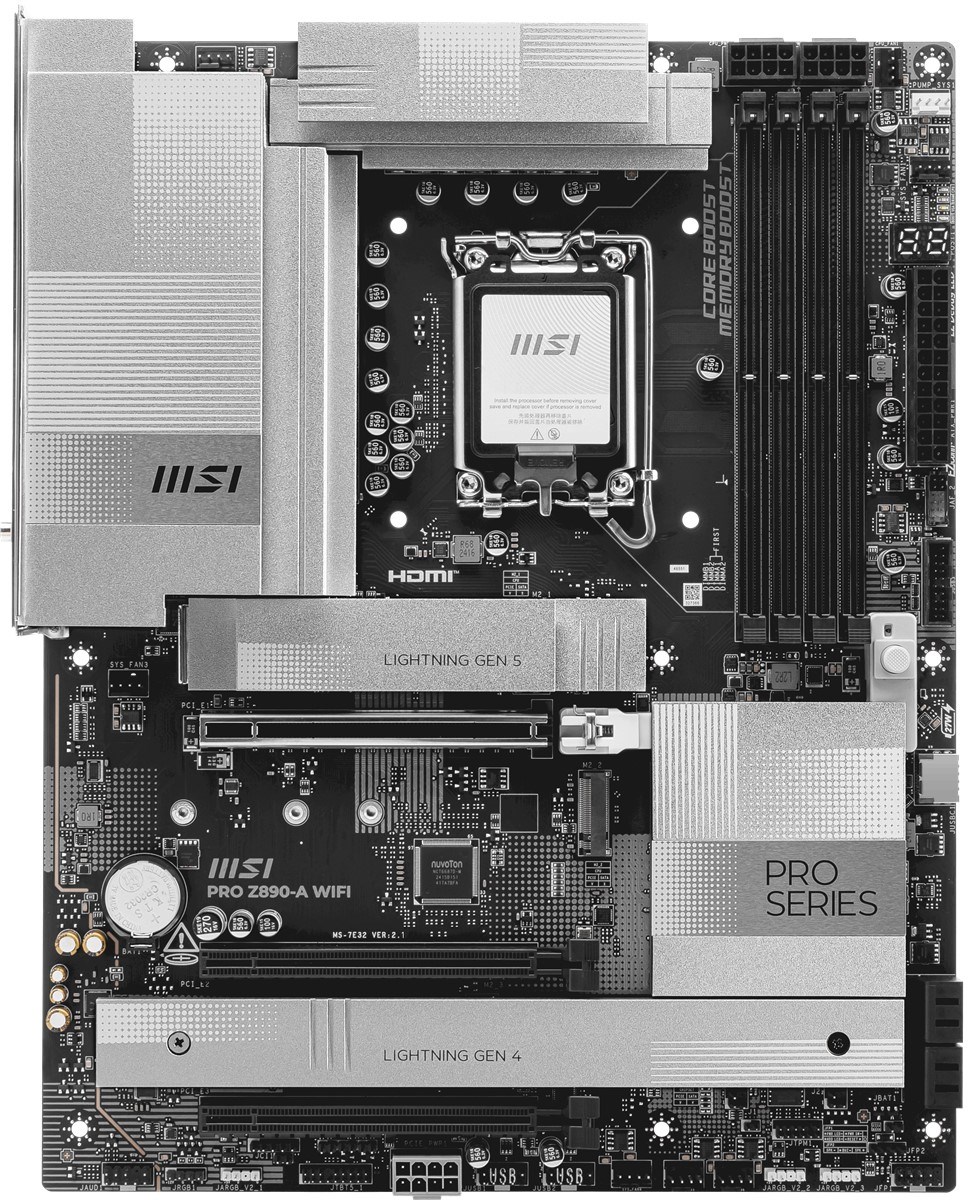 MSI PRO Z890-A WIFI7 DDR5 HDMI-TYPEC PCIE 5.0 1851p ATX