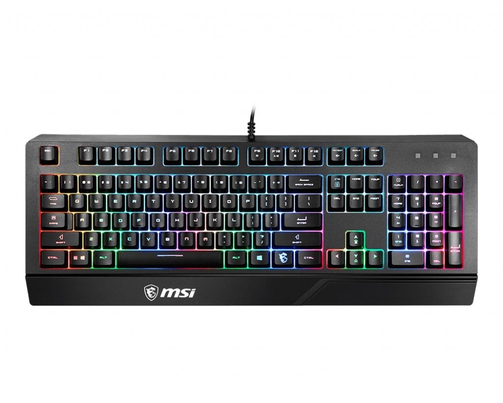 MSI Q TR Vigor GK20 RGB Ledli Sessiz Membran Siyah Oyuncu Klavyesi