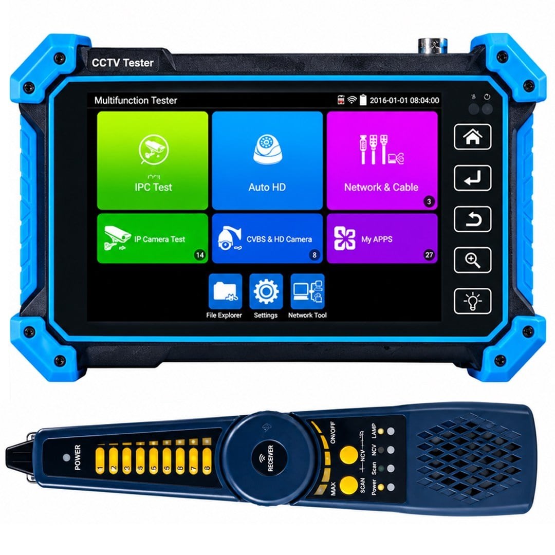 Novacom NVC-IPC5100C Plus V2 Dokunmatik 5.4'' Ips Ekran IP-TVI-CVI-AHD Kamera Test Cihazı