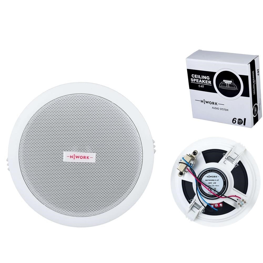 Nwork C-6T 6'' 6 Watt Trafolu Beyaz Tavan Hoparlör