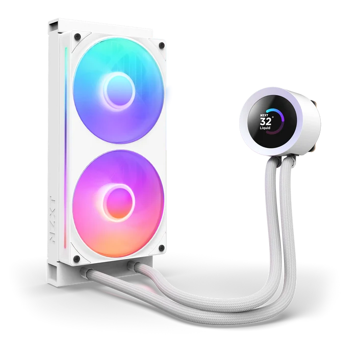 NZXT 240MM LCD KRAKEN RL-KR240-W2 ARGB AM5-1851p Sıvı Soğutmalı İşlemci Fanı Beyaz