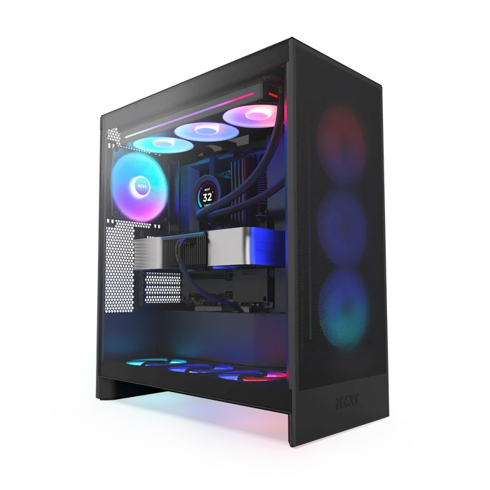 NZXT H7 FLOW 2024 CM-H72FB-R1 RGB Gaming EATX PC Kasası
