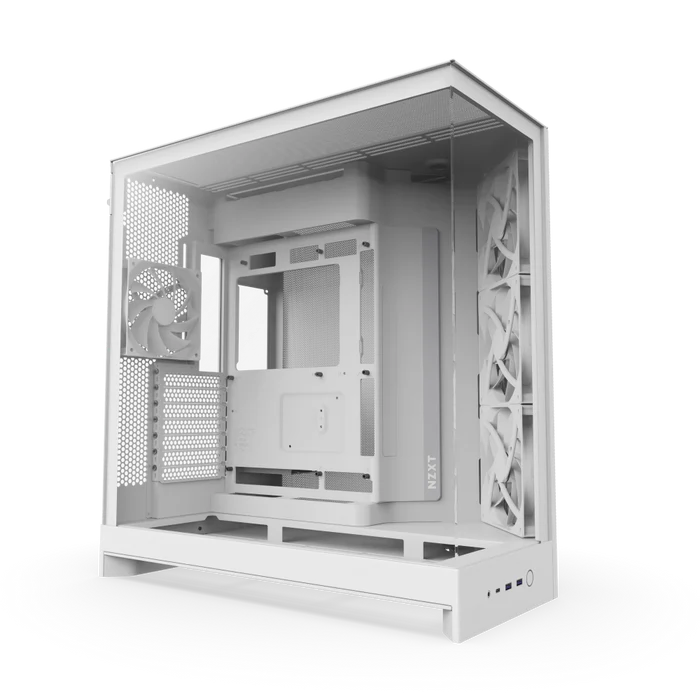 NZXT H9 FLOW 2025 CM-H92FW-01 Gaming Mid-Tower PC Kasası Beyaz