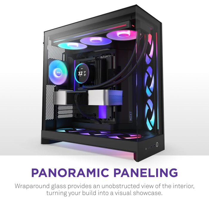 NZXT H9 FLOW RGB 2025 CM-H92FB-P1 Dual-Chamber EATX PC Kasası