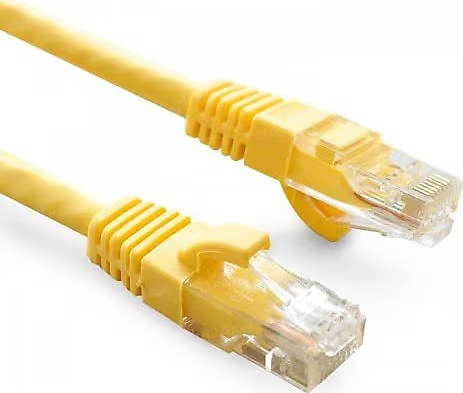 ODS 0.3m CAT6 Utp LSZH Saf Bakır Sarı Patch Kablo (20'li Paket)