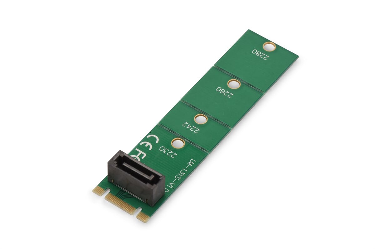 PCI Express (PCIe) Adaptör Kartı, NGFF (M.2)  <-> SATA
