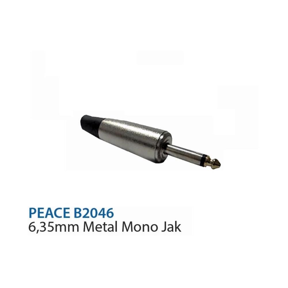 Peace B2046 6,35 mm Metal Mono Metal Jak