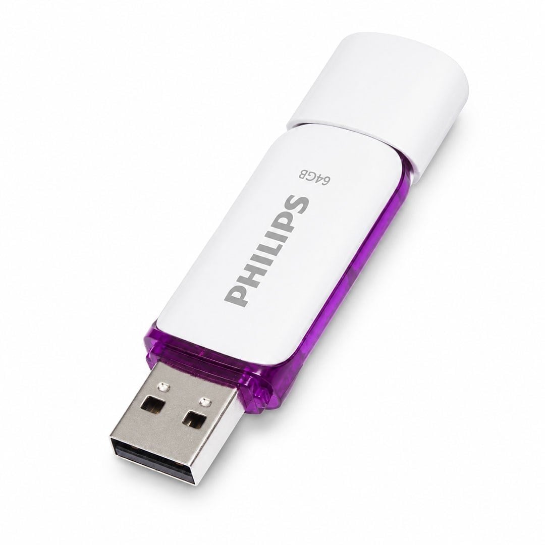 PHILIPS FM64FD70B/00 64 GB MOR/BEYAZ SNOW USB 2.0 FLASH BELLEK