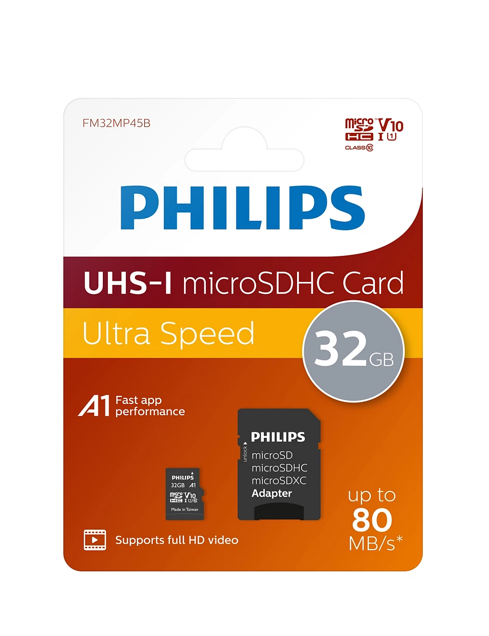 PHILIPS MicroSD 32GB FM32MP45B/00 Class10 Hafıza Kartı