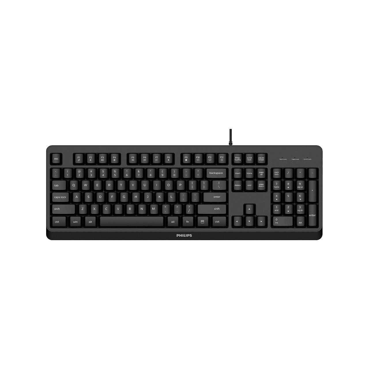 PHILIPS SPK6207BLB STANDART SİYAH USB KABLOLU KLAVYE