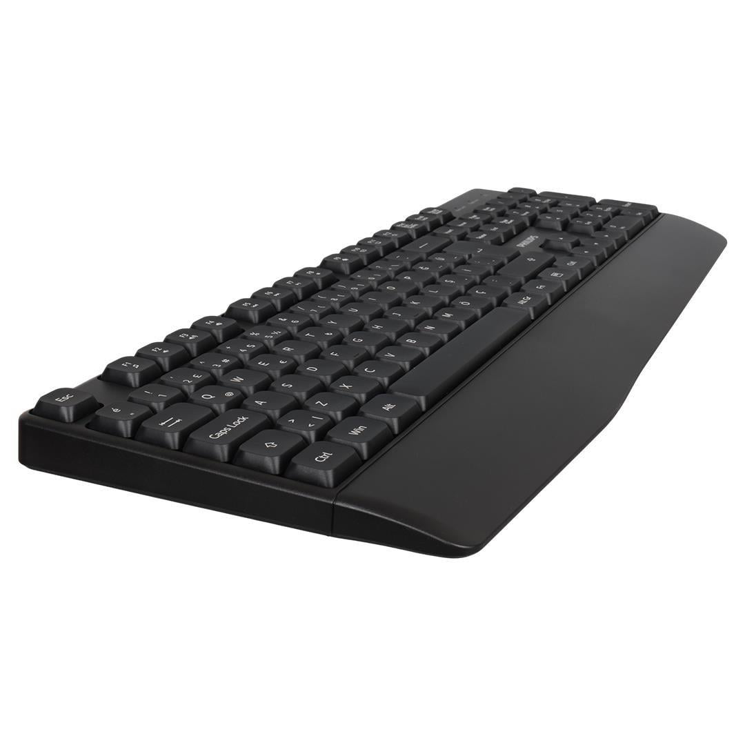 Philips SPT6348B USB Kablosuz Ofis Tipi Siyah Numpadli Türkçe Q Klavye Mouse Seti