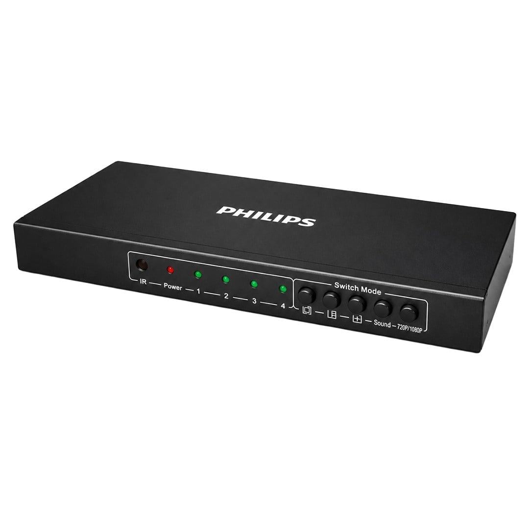 Philips SWR9101W/93 HDMI Quad Multi-Viewer 4-Giriş 1-Çıkış Ekran Bölücü ve Seçici Switch
