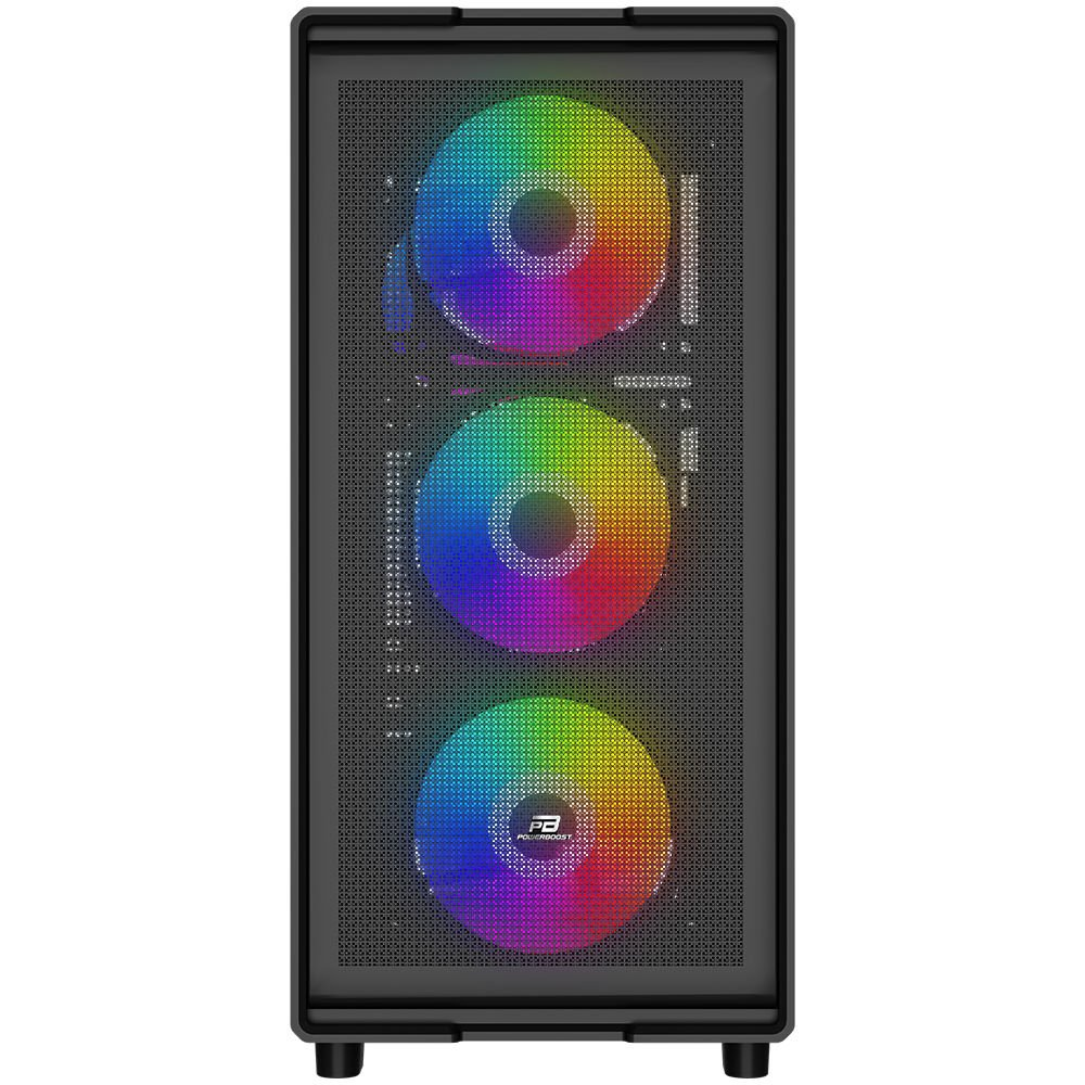 POWERBOOST 600W 80+ A601B 4-Rainbow Fanlı Gaming Mid-Tower PC Kasası