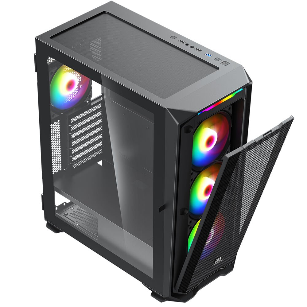POWERBOOST 850w 80+ Bronze PB-P3720B 4-ARGB Fanlı EATX PC Kasası