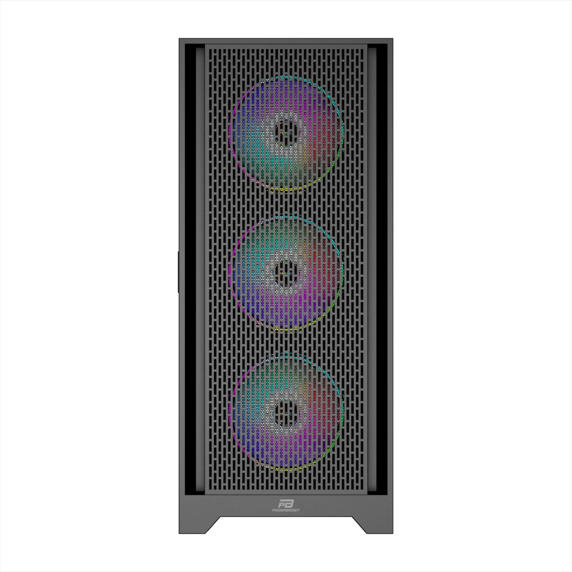 POWERBOOST PB-P1600B 4-ARGB Fanlı Gaming Mid-Tower PC Kasası