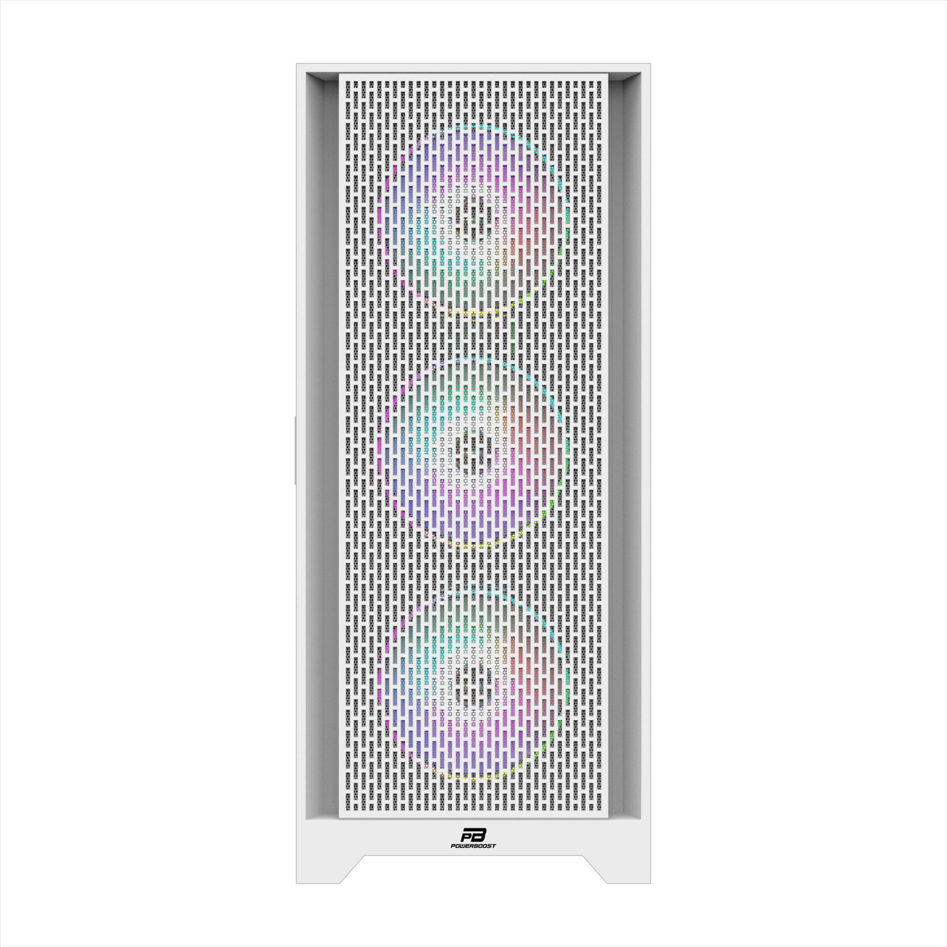 POWERBOOST PB-P1601BW  4-ARGB Fanlı Gaming EATX PC Kasası Beyaz