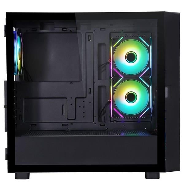 POWERBOOST PB-P4367BB LCD Mesh Panel Gaming Mid-Tower PC Kasası