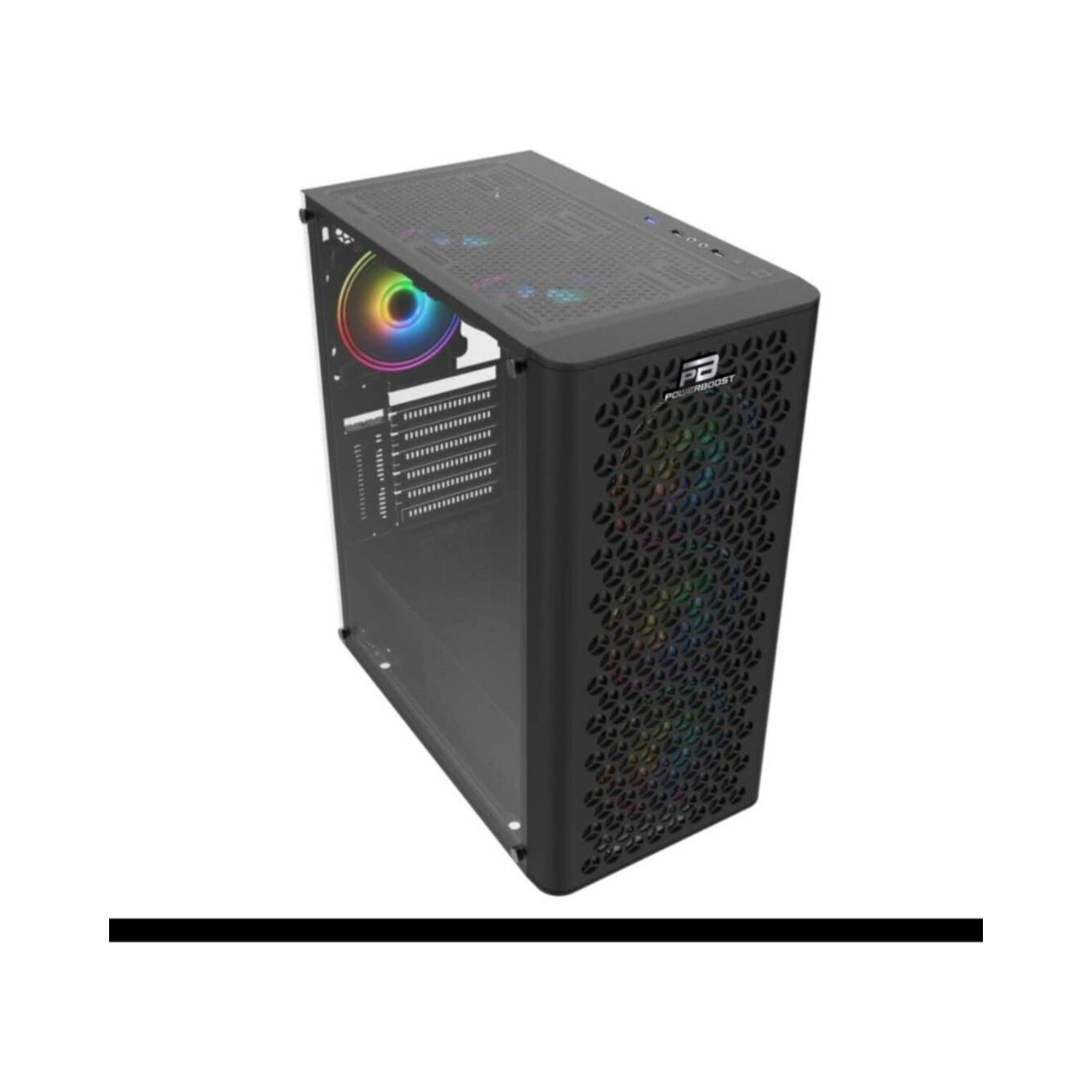 POWERBOOST VK-M202B 4-RGB Fanlı Gaming Mid-Tower PC Kasası