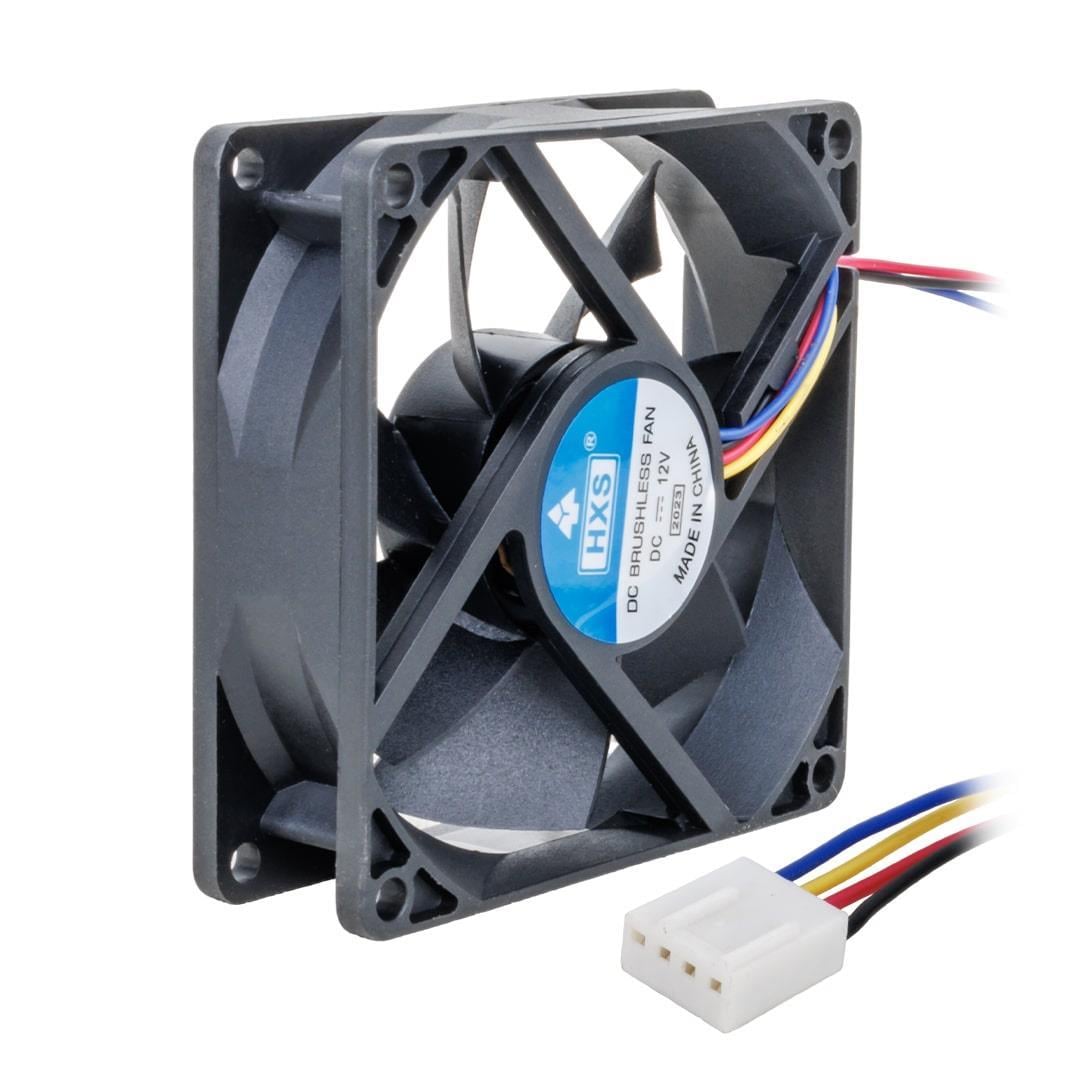 Powermaster 12 Volt 8x8 Pc Kasa Fanı (80x80x25 Mm)