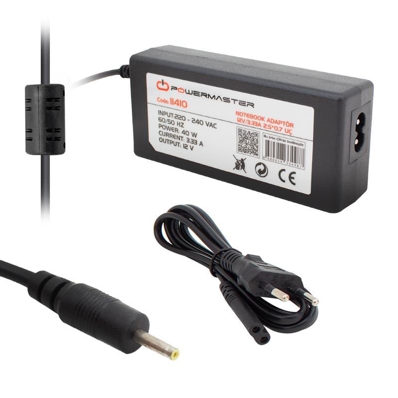 Powermaster PM-11410 12 Volt - 3.33 Amper 2.5*0.7 Mm Uçlu Adaptör (Samsung Ultrabook Notebook)