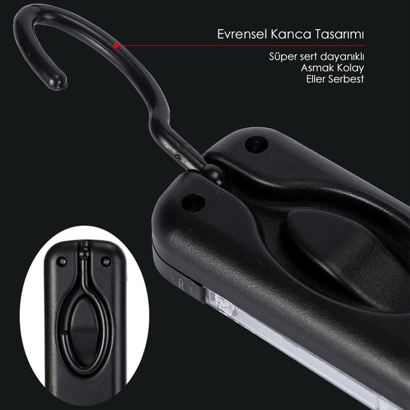 Powermaster PM-14905 220 Volt 7 Metre Kablolu 100 Ledli Seyyar Çalışma Lambası