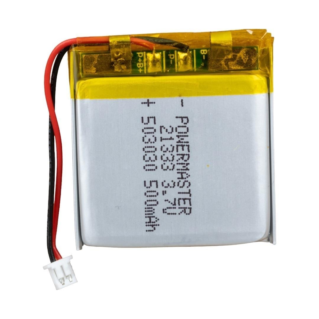 Powermaster PM-21333 3.7V 500mAh 503030 3.5mm Soketli Lityum Polimer (Li-Po) Batarya Şarj Edilebilir Pil