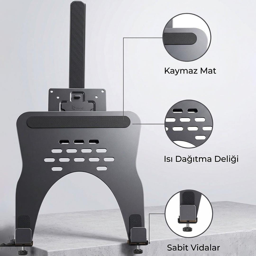 Powermaster PM-27096 Profesyonel Amortisörlü 2'si 1 Arada Laptop ve Monitör Standı