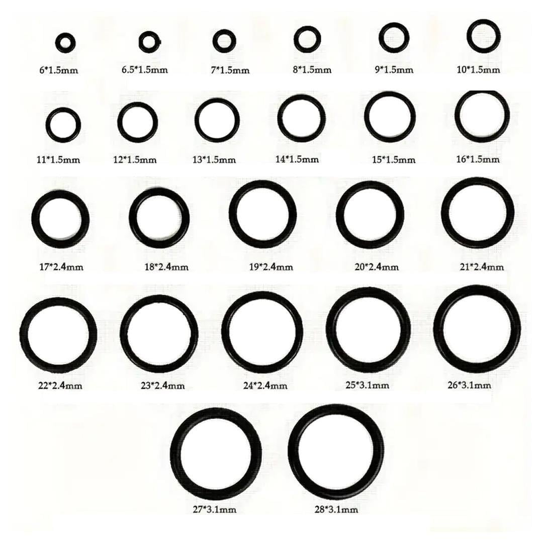 PowerMaster PM-28533 800 Parça Kauçuk Conta Halka Seti O-Ring Nitril NBR Su Geçirmez